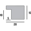 Cornice per foto FramesFactory Hekla 10x15 cm beton