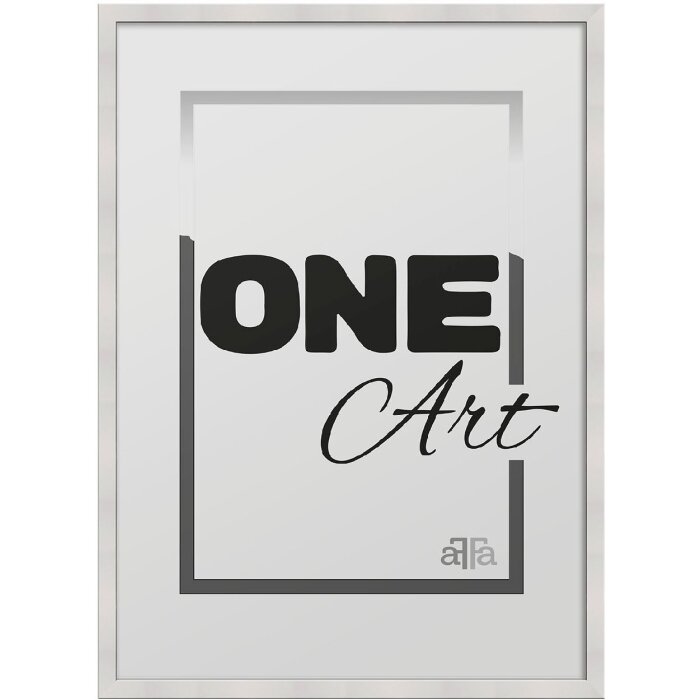 Cornice per foto FramesFactory Hekla 50x70 cm bianco MDF Vetro acrilico