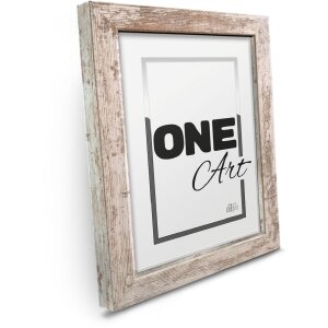 Cornice per foto FramesFactory Hekla 13x18 cm Vintage White Wash