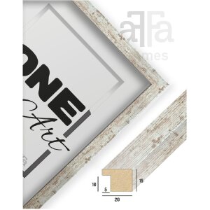 Cornice per foto FramesFactory Hekla 42x59,4 cm Vintage White Wash RMDF HEKLA/BS