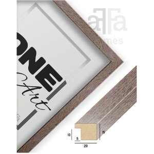 Cornice per foto FramesFactory Hekla 42x59,4 cm Smoke Oak
