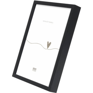 Deknudt Cornice in alluminio S029S2 nero opaco 10x15 a 30x40 cm