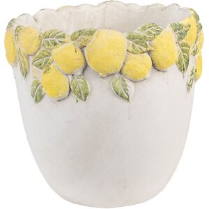 Vaso per fiori Clayre & Eef con Decorazioni a Limoni...