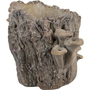Vaso da fiori Clayre & Eef 6TE0577M Marrone Beige 24x18x18 cm effetto pietra