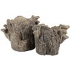 Vaso da fiori Clayre & Eef 6TE0577M Marrone Beige 24x18x18 cm effetto pietra