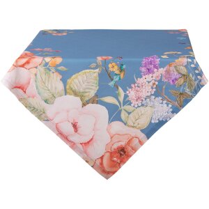 Tovaglia Clayre & Eef FFA01BL 100x100 cm Blu Floreale...