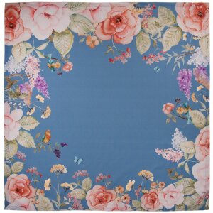 Tovaglia Clayre & Eef FFA01BL 100x100 cm Blu Floreale...