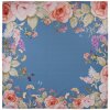 Tovaglia Clayre & Eef FFA01BL 100x100 cm Blu Floreale in Cotone