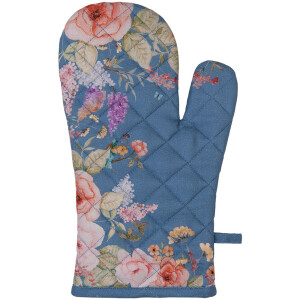 Presina da forno Clayre & Eef FFA44BL Blu con fiori...