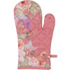 Guanto da forno Clayre & Eef Romantic Garden 18x30 cm Rosa Cotone
