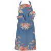 Presina in cotone Clayre & Eef FFA45BL Floreale Romantico Blu 20x20 cm