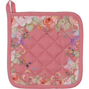 Presina in cotone Clayre & Eef FFA45P Rosa con motivo...