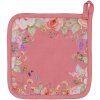Presina in cotone Clayre & Eef FFA45P Rosa con motivo floreale 20x20 cm