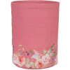 Cesto per pane in cotone Clayre & Eef Ø15x16cm Romantico design floreale Rosa