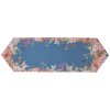 Clayre & Eef Camino di tavola 50x160 cm Blu Floreale in Cotone Uccelli Fiori