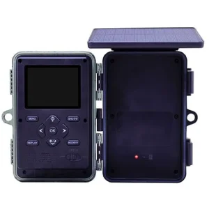 Telecamera da caccia Stealth Gear Nightjar Dual-Cam Solar 4K Wifi con visione notturna e giorno