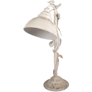 Lampada da tavolo Clayre & Eef 5LMC0051 Beige-Grigio 35x19x62cm Stile Vintage E27