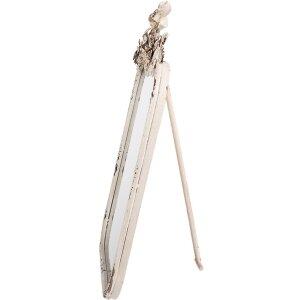 Specchio da tavolo Clayre & Eef 62S332 Antico Beige 27x5x45 cm Vintage Decorazione a Rose