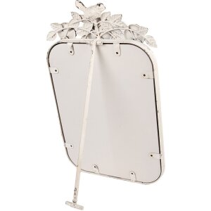 Specchio da tavolo Clayre & Eef 62S332 Antico Beige 27x5x45 cm Vintage Decorazione a Rose