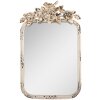 Specchio da tavolo Clayre & Eef 62S332 Antico Beige 27x5x45 cm Vintage Decorazione a Rose