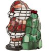 Lampada da tavolo Tiffany LumiLamp Babbo Natale in vetro 17x11x22 cm attacco E14
