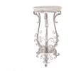 Tavolino per piante Clayre & Eef 5Y1336 in ferro e legno stile Shabby Chic 40x40x75 cm