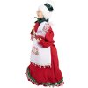 Clayre & Eef 66226 Decorazione Babbo Natale Rosso Bianco 18x18x46 cm