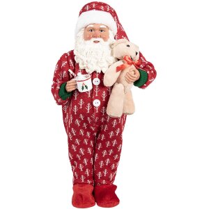 Clayre & Eef 66228 Decorazione Babbo Natale Rosso...