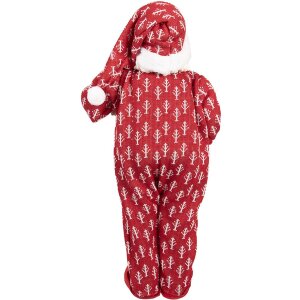 Clayre & Eef 66228 Decorazione Babbo Natale Rosso Bianco 45 cm