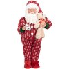 Clayre & Eef 66228 Decorazione Babbo Natale Rosso Bianco 45 cm