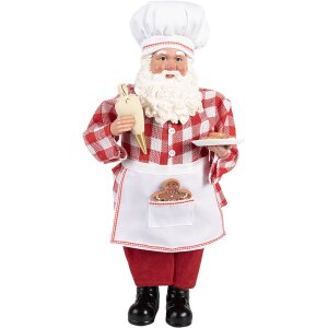 Decorazione Babbo Natale Pasticciere Clayre & Eef...
