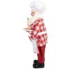 Decorazione Babbo Natale Pasticciere Clayre & Eef Rosso e Bianco 45 cm