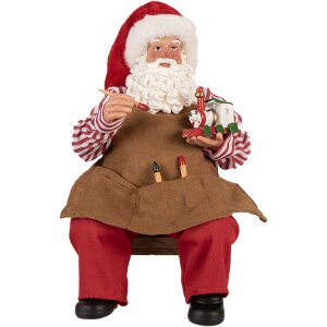 Figura di Babbo Natale Clayre & Eef 66230 Rossa...