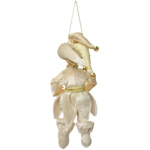 Clayre & Eef Decorazione Elf 66217 Beige-Oro 28 cm