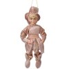 Clayre & Eef Decorazione Elfo Rosa-Oro 10x8x28 cm – Decorazione Natalizia