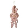 Clayre & Eef Decorazione Elfo Rosa-Oro 10x8x28 cm – Decorazione Natalizia
