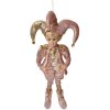 Clayre & Eef Decorazione Elfo Rosa e Oro 20x8x37 cm