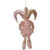 Clayre & Eef Decorazione Elfo Rosa e Oro 20x8x37 cm