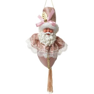 Ornamento Natalizio Rosa Clayre & Eef Weihnachtsmann...