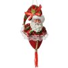 Clayre & Eef 66224 Ornamento Natalizio Babbo Natale Rosso Verde 8x8x35 cm