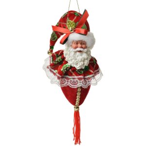 Ornamento di Natale Babbo Natale Rosso Clayre & Eef...