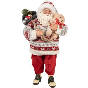 Clayre & Eef 66232 Babbo Natale Decorazione Figura...