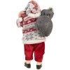 Clayre & Eef 66232 Babbo Natale Decorazione Figura Rosso Bianco 13x13x28 cm