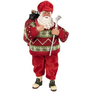 Clayre & Eef Babbo Natale Decorazione Golf 15x10x28...