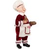 Clayre & Eef Decorazione Natalizia Elfo Rosso Bianco 15x10x28 cm