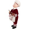 Clayre & Eef Decorazione Natalizia Elfo Rosso Bianco 15x10x28 cm