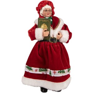 Clayre & Eef 66238 Decorazione Babbo Natale Rossa e...