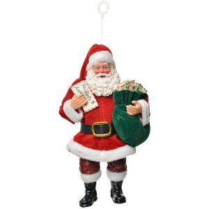 Clayre & Eef Babbo Natale Decorazione Appeso 11x6x17...