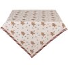 Tovaglia Clayre & Eef CGM01 100x100 cm Beige-Marrone