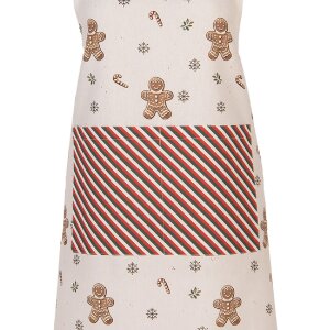 Grembiule Clayre & Eef CGM41 70x85 cm Beige-Marrone